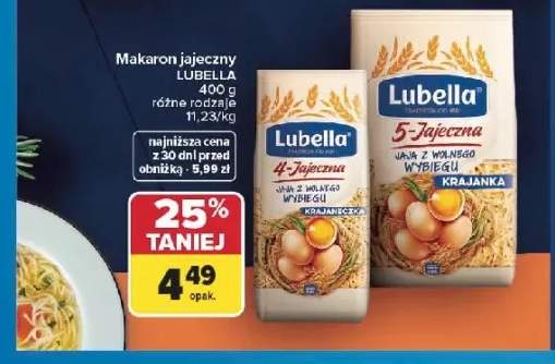 Makaron jajeczny Lubella 4-Jajeczna Krajanka
