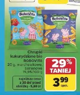 Chrupki kukurydziane bio BoboVita marchewkowe