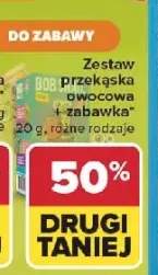 Zestaw przekąska owocowa z zabawką Bob Snail