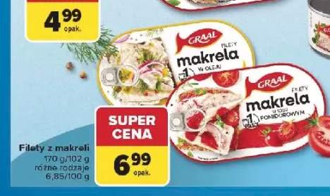 Filety z makreli Graal w oleju