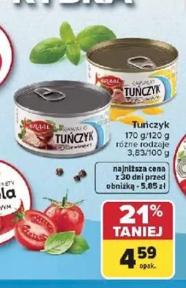 Tuńczyk kawałki w sosie własnym Graal