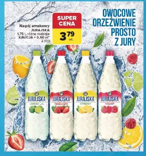 Napój smakowy Jurajska o smaku maliny