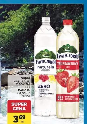 Napój Żywiec Zdrój Naturals truskawkowy