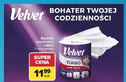 Ręcznik papierowy Velvet Turbo 3-warstwowy