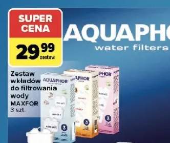 Zestaw wkładów do filtrowania wody Aquaphor Maxfor 3-pak