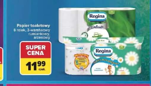 Papier toaletowy Regina aloesowy 8-pak 3-warstwowy