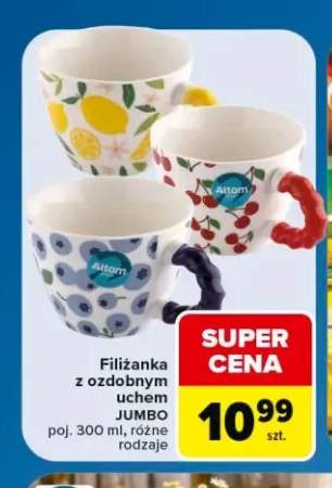 Filiżanka z ozdobnym uchem Jumbo Altom