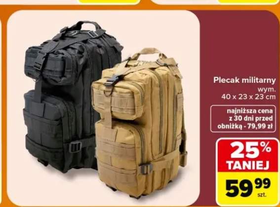 Plecak militarny Semi Line 40x23x23 cm