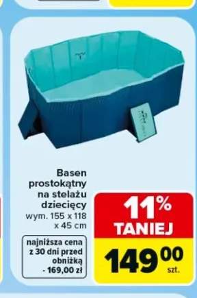Basen prostokątny na stelażu dziecięcy Bestway