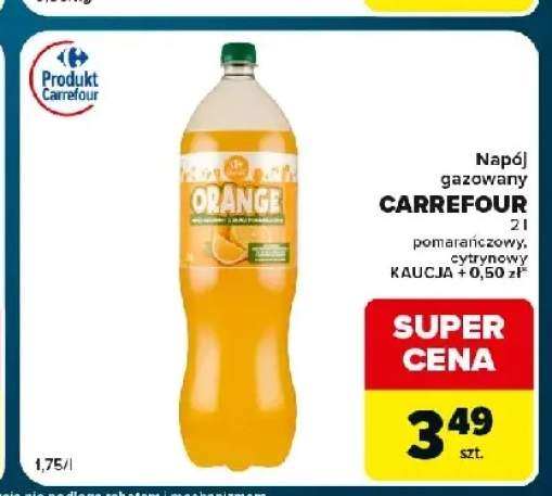 Napój gazowany pomarańczowy Carrefour
