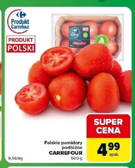 Pomidory podłużne polskie Carrefour