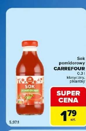 Sok pomidorowy Carrefour Classic klasyczny