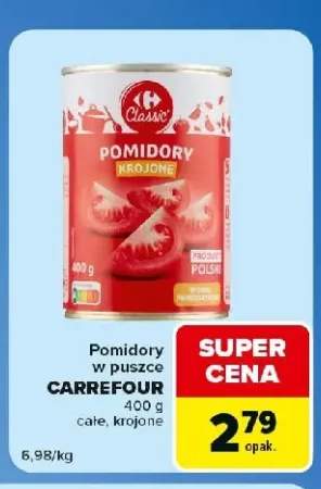 Pomidory w puszce Carrefour Classic krojone