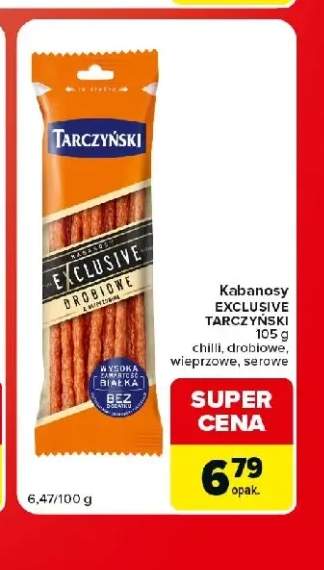Kabanosy Exclusive Tarczyński wieprzowe