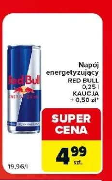 Napój energetyzujący Red Bull