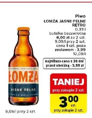 Piwo Łomża Jasne Pełne Retro