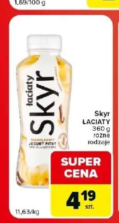 Jogurt pitny Skyr Łaciaty