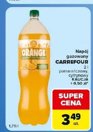 Napój gazowany Carrefour pomarańczowy