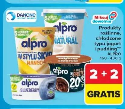 Produkty roślinne chłodzone typu jogurt i pudding Alpro