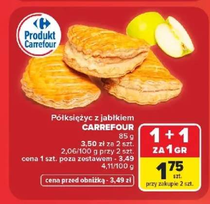 Półksiężyc z jabłkiem Carrefour