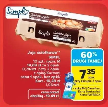 Jaja ściółkowe klasa M Simpl