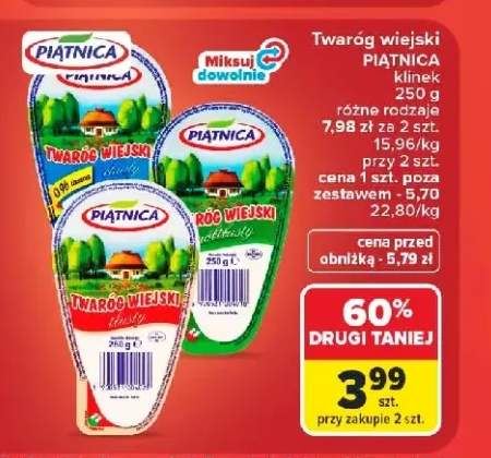 Twaróg wiejski Piątnica klinek