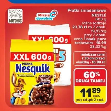 Płatki śniadaniowe Nestlé Nesquik +2 warianty