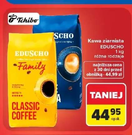 Kawa ziarnista Eduscho Family +1 wariant