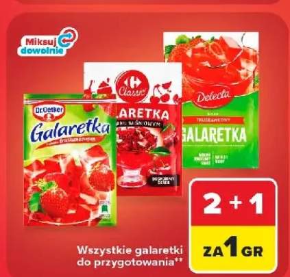 Galaretka o smaku truskawkowym Dr. Oetker +2 warianty