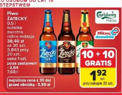 Piwo bezalkoholowe Žatecký 0,0% 500 ml +2 warianty