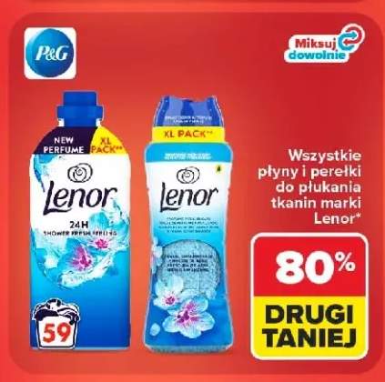 Płyny i perełki do płukania tkanin Lenor