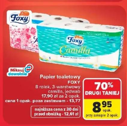 Papier toaletowy Foxy Jedwab +1 wariant