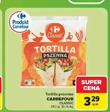 Tortilla pszenna Carrefour Classic