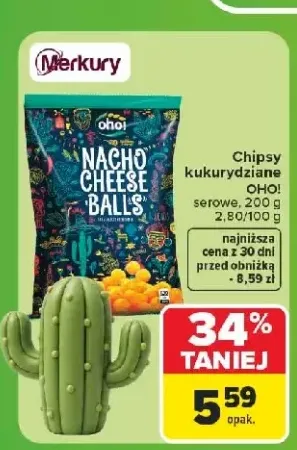 Chipsy kukurydziane serowe Oho!