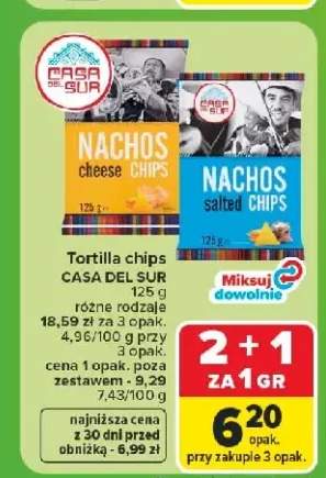 Tortilla chips Salted Casa Del Sur +1 wariant