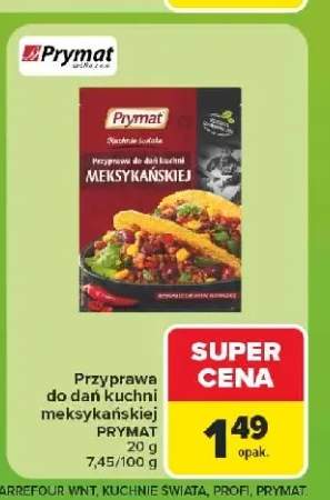 Przyprawa do dań kuchni meksykańskiej Prymat