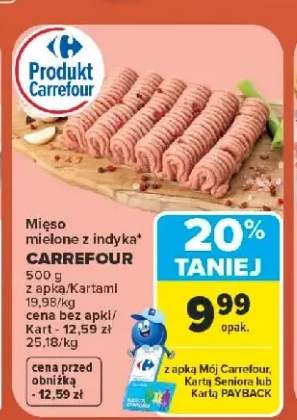 Mięso mielone z indyka Carrefour