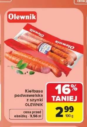 Kiełbasa podwawelska z szynki Olewnik