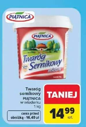 Twaróg sernikowy bez laktozy Piątnica