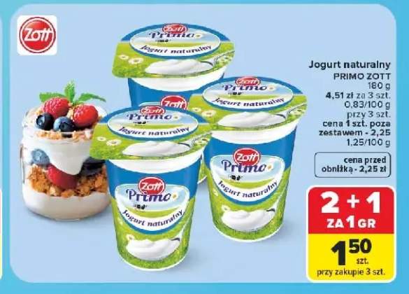 Jogurt naturalny Zott Primo