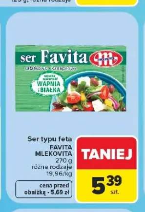 Ser typu feta Favita Mlekovita
