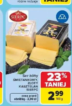 Ser żółty Śmietankowy Sierpc +2 warianty