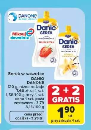 Serek w saszetce Danio Danone