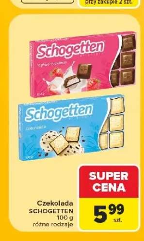 Czekolada Schogetten Yoghurt-Strawberry +1 wariant