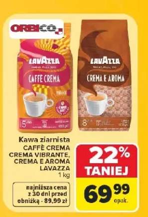 Kawa ziarnista Lavazza Caffè Crema Vibrante +1 wariant