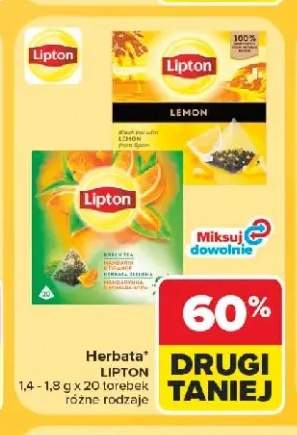 Herbata czarna Lipton Lemon +1 wariant