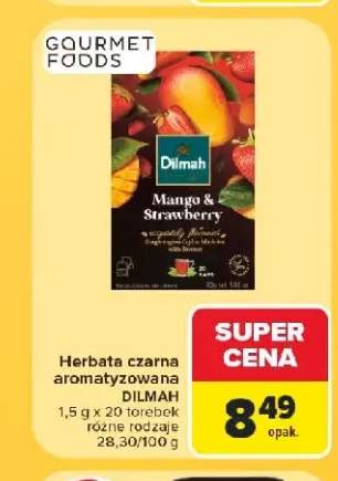 Herbata czarna aromatyzowana Dilmah Mango & Strawberry