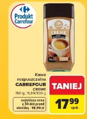 Kawa rozpuszczalna Carrefour Classic Crema
