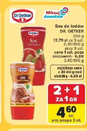 Sos do lodów Dr. Oetker