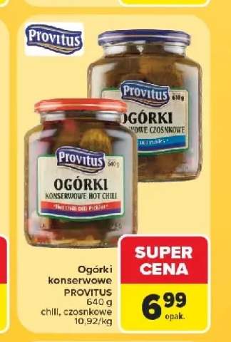 Ogórki konserwowe Provitus chili +1 wariant